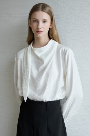 Tie Blouse_Ivory