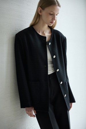 Mood Tweed Jacket_Black