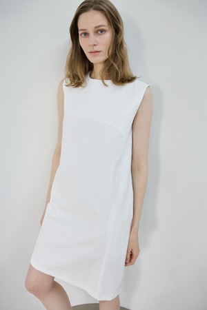 Foret Sleeveless Dress_Ivory