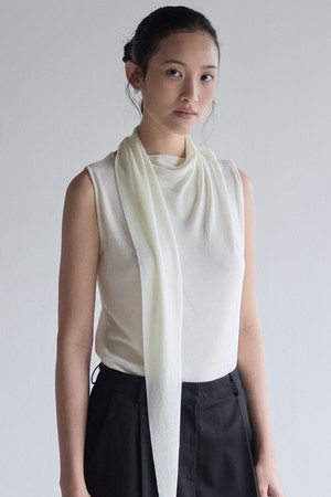 TIe Sleeveless Knit_Ivory