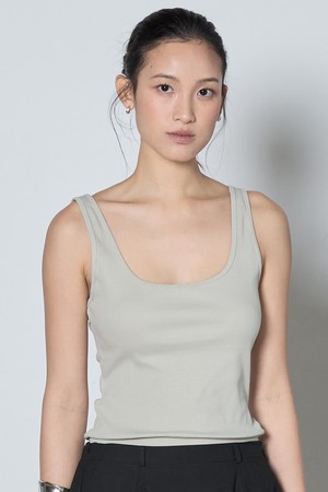 Square Sleeveless_Beige
