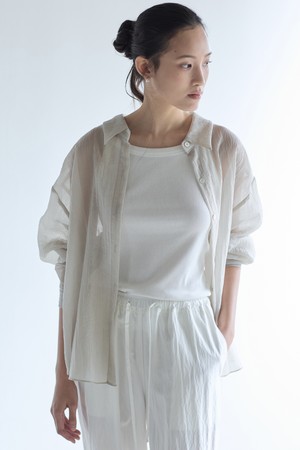 Sheer Shirt_Mint Gray