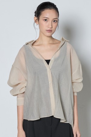 Sheer Shirt_Light Beige