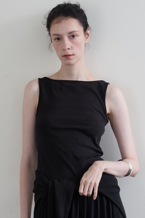 Flux Boatneck Sleeveless Black