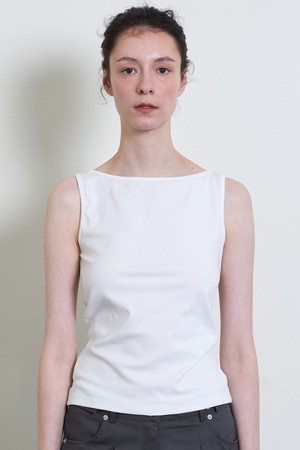 Flux Boatneck Sleeveless Ivory