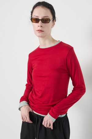Base Long Sleeve Tee Red