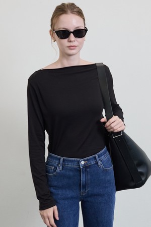 Carolyn Boat NecK_Black