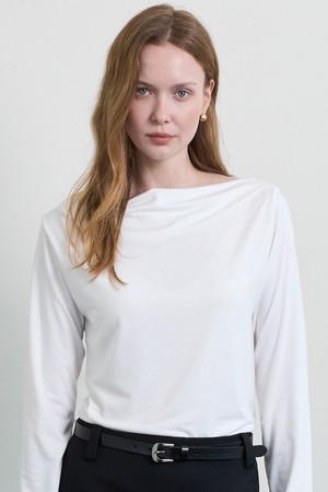 Carolyn Boat Neck_Ivory