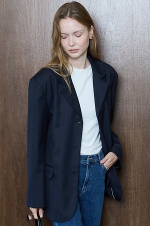 Classic Wool Jacket_Navy