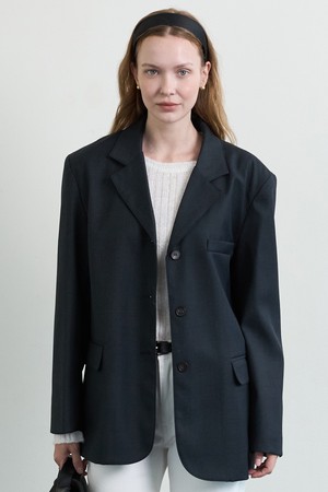Classic Wool Jacket_Dark Gray