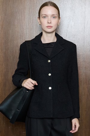 Poin Tweed Jacket_Black