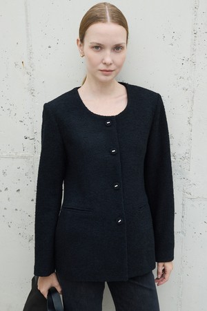 Frame Tweed Jacket_Black