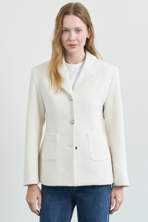 Frame Tweed Jacket_Ivory