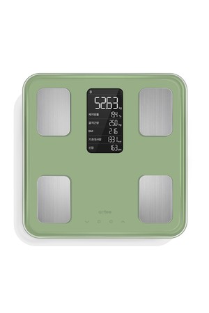 앳플리 TX 정확한 몸무게 저울 더블스마트인 바디 체중계 가정용 전자 기계_GREEN-a