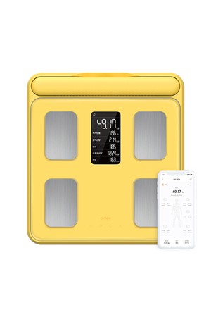 앳플리 아이그립X 전신 정확한 몸무게 저울 더블스마트인 바디체중계 체지방 가정용 전자 기계_YELLOW-a