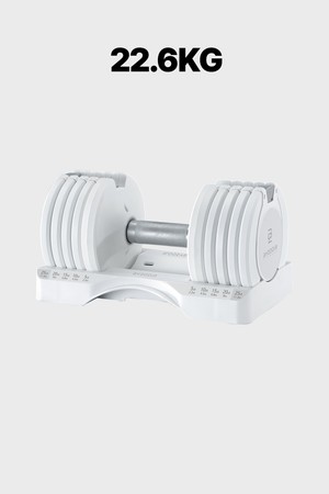 바이줌 22.6kg 5단 퓨어 무게조절 덤벨 아령 홈트 홈짐 가정용 운동 기구_WHITE-a