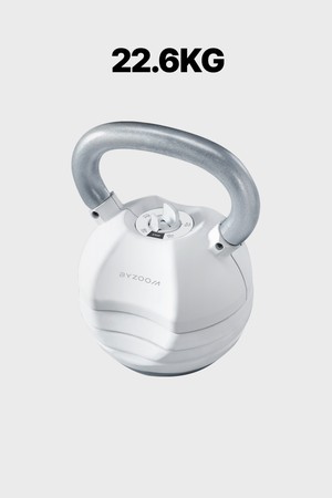 바이줌 22.6kg 5단 무게조절 케틀벨 스윙 컨피티션 케틀벨 홈트 홈짐_WHITE-a