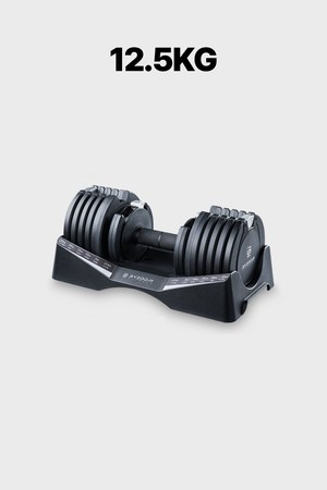 바이줌 12.5kg 10단 무게조절 덤벨 아령 홈트 홈짐 가정용 운동 기구_BLACK-a