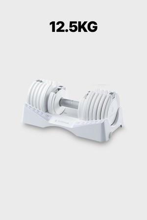 바이줌 12.5kg 10단 무게조절 덤벨 아령 홈트 홈짐 가정용 운동 기구_WHITE-a