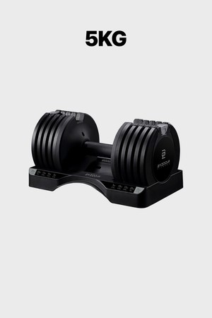 바이줌 5kg 5단 무게조절 덤벨 아령 홈트 홈짐 가정용 운동 기구_BLACK-a