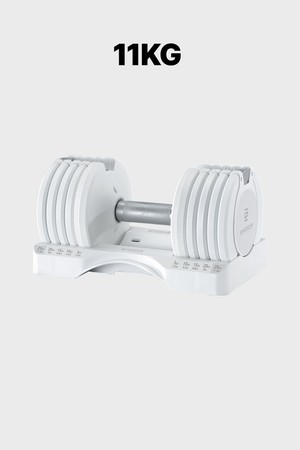 바이줌 11kg 5단 무게조절 덤벨 아령 홈트 홈짐 가정용 운동 기구_WHITE-a