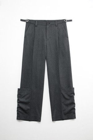 Calf Wrap Pants_____grain black (dead stock fabric)