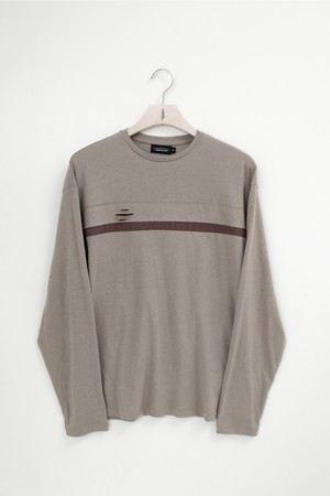 Layered Panel Long Sleeve_____greige/mocha