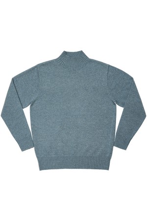 Whole Garment Mock-neck (Blue)