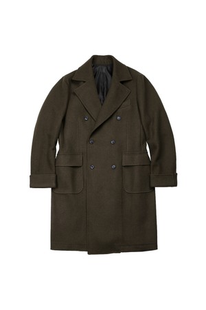Bonheur Wool Polo Coat (Khaki)