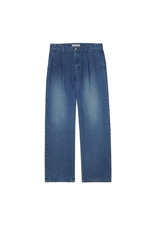 Kipas denim One Pleats Trousers (Blue)