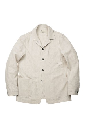 8s Linen French Work Jacket (Oatmeal)