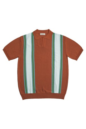Summer Blend Open Collar Knit (Orange)