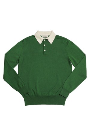 Combination Polo Knit (Green)