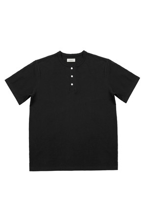 Utility Henly neck T-Shirts (Black)