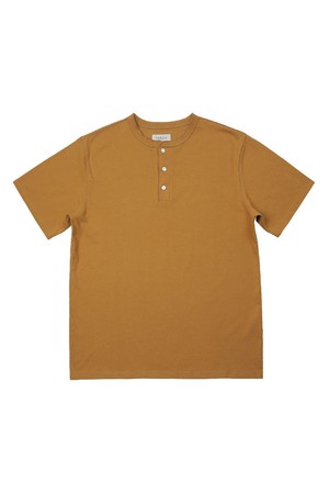 Utility Henly neck T-Shirts (Mustard)