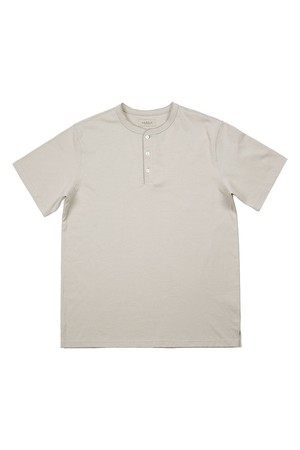 Utility Henly neck T-Shirts (Oatmeal)