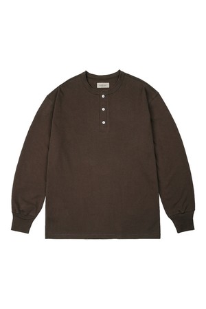 Utility Henly neck Long Sleeve (Brown)