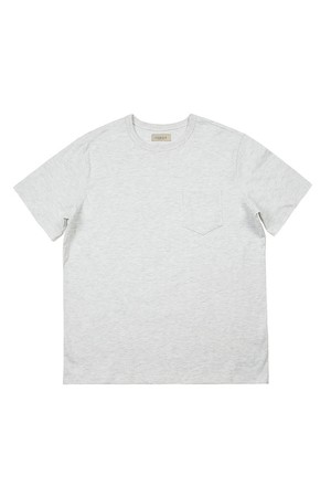Essential Comfort Poket T-Shirts (White Melange)