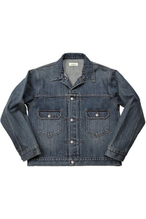 Kaihara denim Trucker Jacket (Mid Blue)