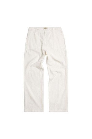 Utility Linen Fatigue Pants (Ivory)