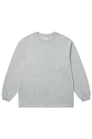 3N605 Utility Poket Long Sleeve (Melange Gray)