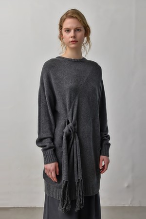 SAGE KNIT DRESS, GRAY