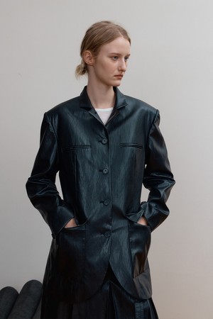 ZELDA JACKET, BLACK LEATHER