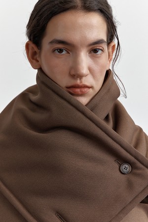 ISLA SCARF, BROWN