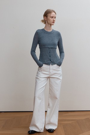 SAGE LAYERED TOP, GRAY