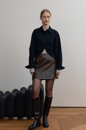 MAEVE MINI SKIRT, BROWN