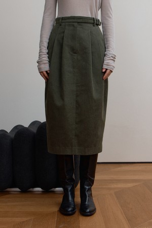 LEA SKIRT, DARK GREEN