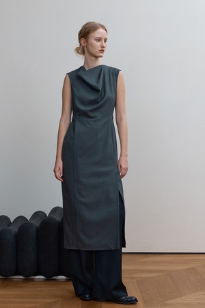 DANA DRESS, GRAY
