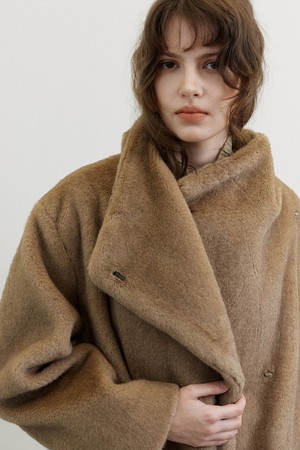 LORIN FUR JACKET, BROWN