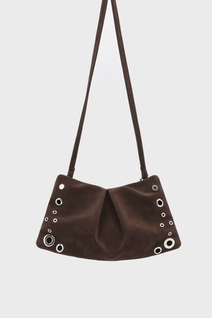 FUDGE BAG SUEDE CHOCO 퍼지백 스웨이드 초코